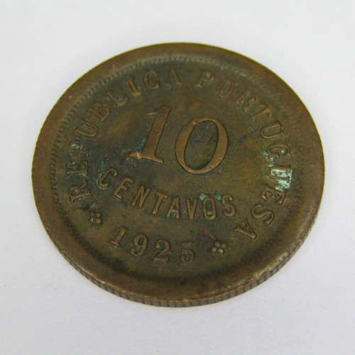 1925 Portugal 10 Centavos - excellent
