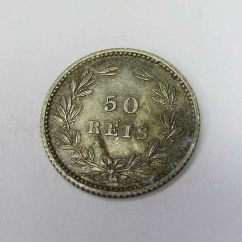 1889 Portugal 50 Reis - AU