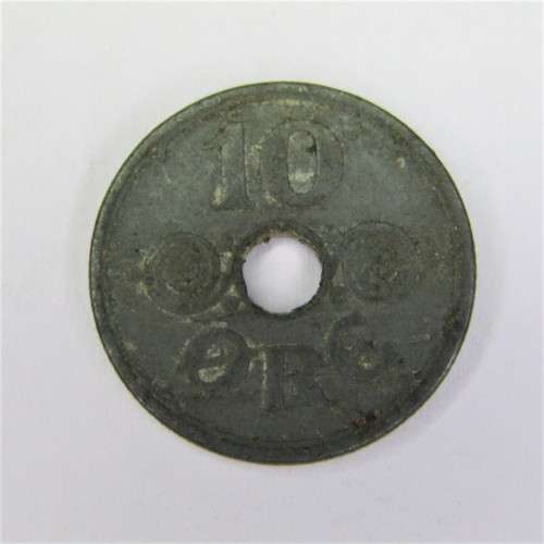 1944 Denmark 10 ORE - zinc