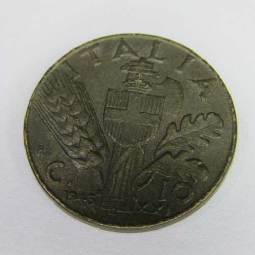 Italy 1941, 1942 and 1943 10 Cent pieces - XF+ - sold as a lot
