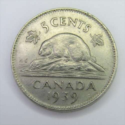 1939 Canada 5 Cent - AU