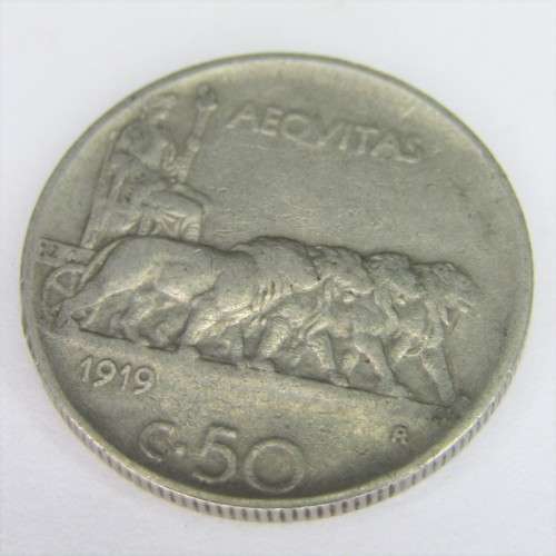 1919 Italy 50 Cent - VF