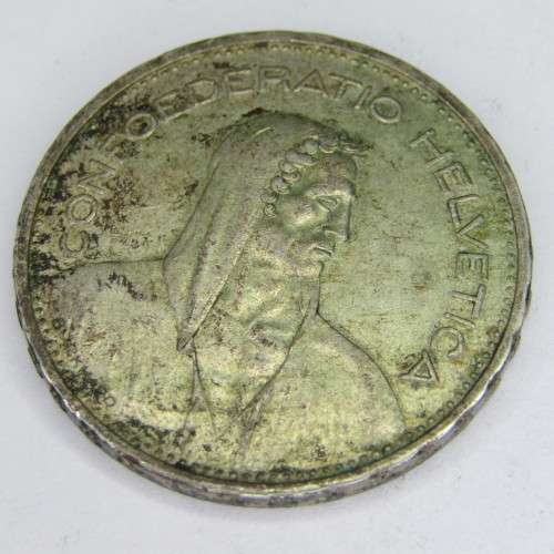 1933 B Switzerland 5 Franc - XF