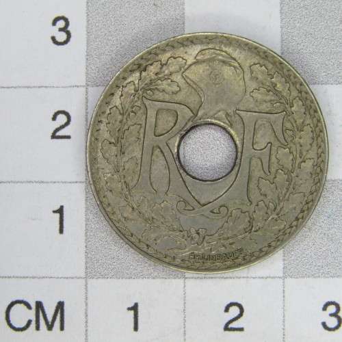 1918 France 25 Centimes - AU