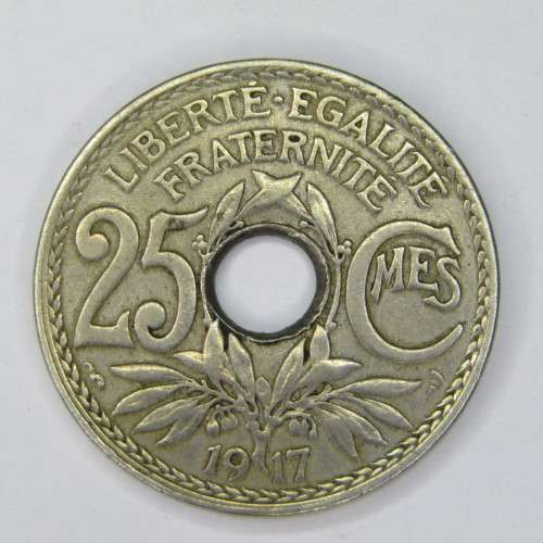 1917 France 25 Centimes - XF