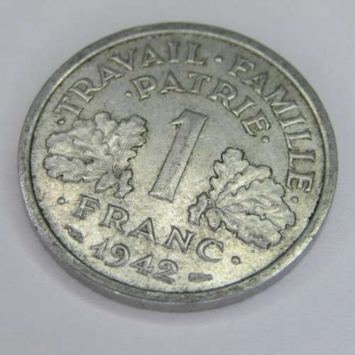 1942 France `LB` 1 Franc - AU