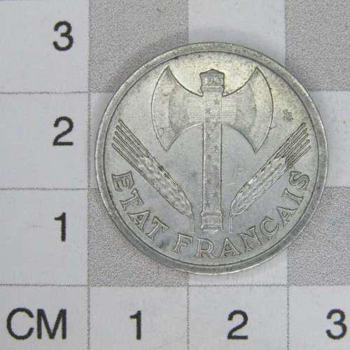 1942 France `LB` 1 Franc - AU
