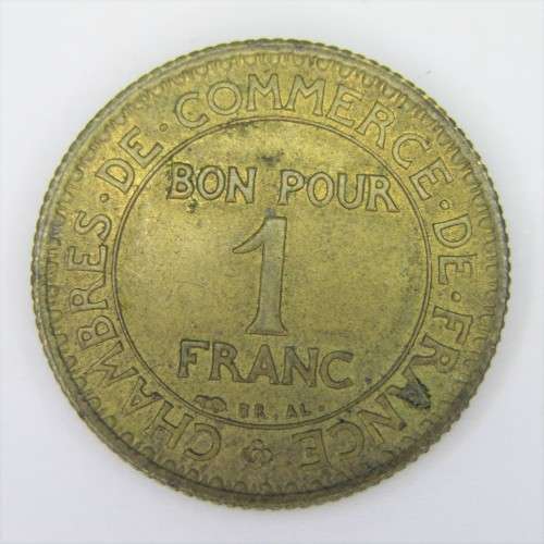 1925 France 1 Franc - AU+