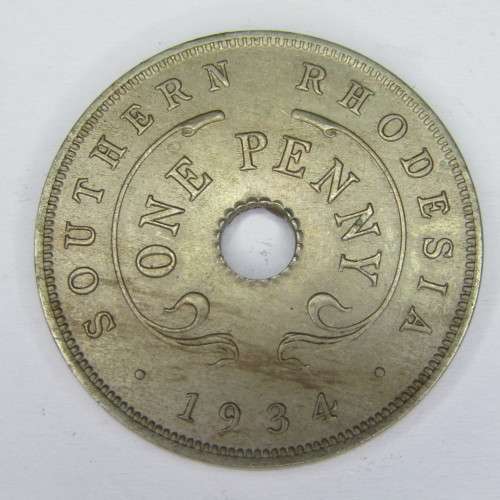 1934 Rhodesia Penny - AU
