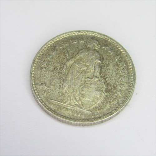 1953 Switzerland Half Franc - AU