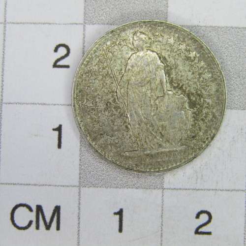 1953 Switzerland Half Franc - AU