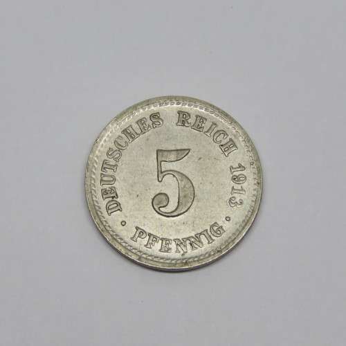 1913 A Deutsches Reich 5 Pfennig