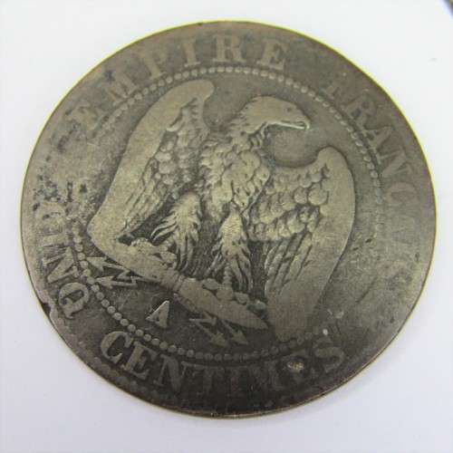 1854 France 5 Centimes - A and B mintmarks - lot of 2
