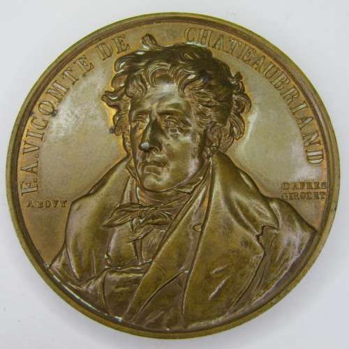 1849 France Chateaubriand Medal in WOW condition - 5715