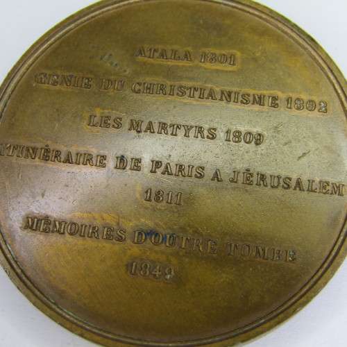 1849 France Chateaubriand Medal in WOW condition - 5715