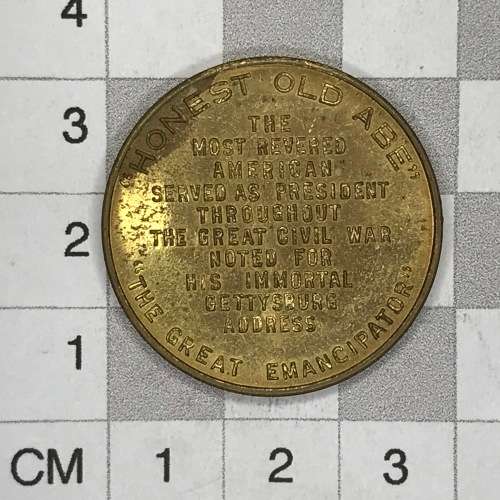 1861-1865 Abraham Lincoln ` Honest old Abe` Medallion