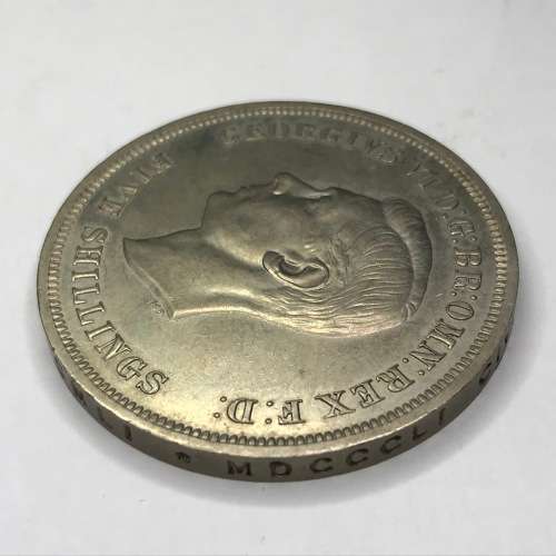 1951 Festival of Britain Crown - uncirculated not PL - with deep metal flaw from back to sword