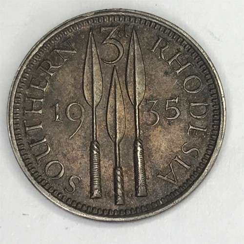1935 Southern Rhodesia 3 Pence - AU