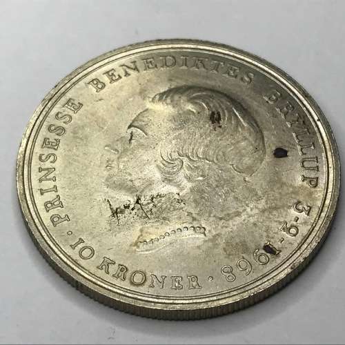 1968 Denmark Silver 10 Kroner - uncirculated