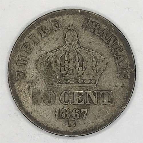 1867 France 50 Centimes