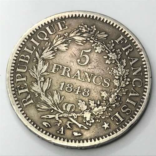 1848 France 5 Franc -