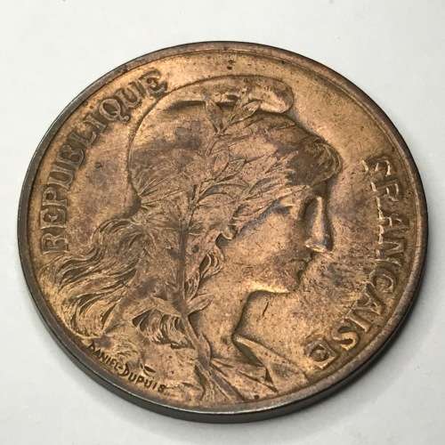 1899 France 10 Centimes - very nice condition