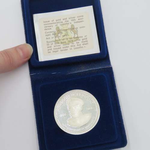 Proof silver 10 Maloti