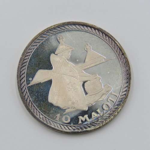 Proof silver 10 Maloti