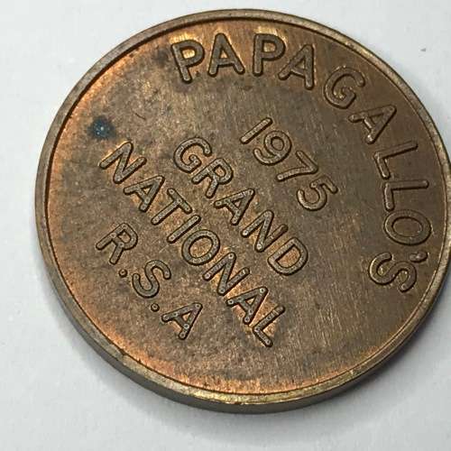 1975 Papagallo`s Grand National R.S.A Token