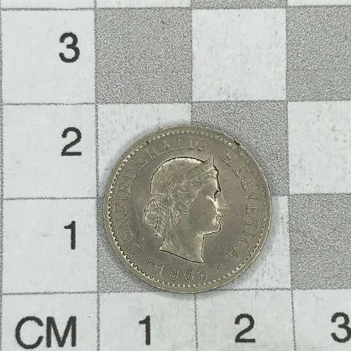 1963 Switzerland 5 Rappen - AU
