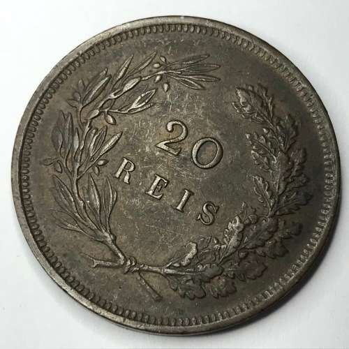 1892 Portugal 20 Reis - AU+