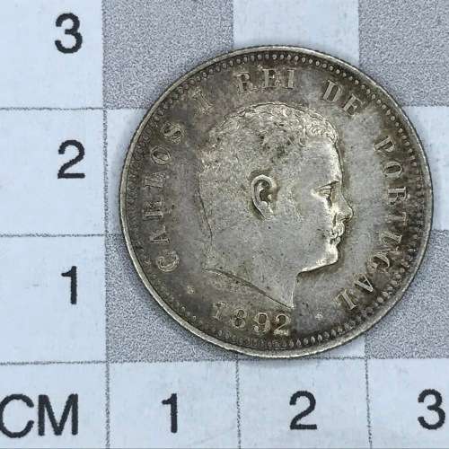 1892 Portugal 200 Reis - AU