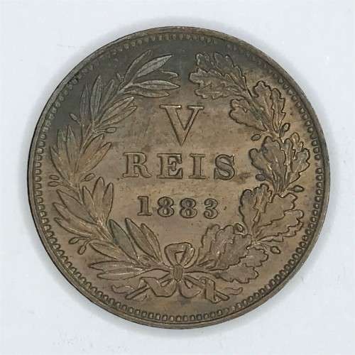 1883 Portugal 5 Reis - uncirculated