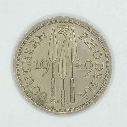 1949 Southern Rhodesia 3d Three Pence - uncirculated