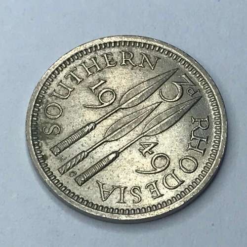 1949 Southern Rhodesia 3d Three Pence - uncirculated