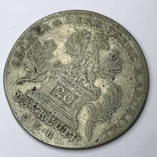 1761 German Brandenburg Bayreuth 20 Kreuzer