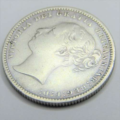 1879 Great Britain Shilling - aVF -DIE II