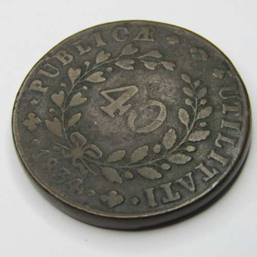 1834 Portugal 40 Reis (Pataco) Maria II