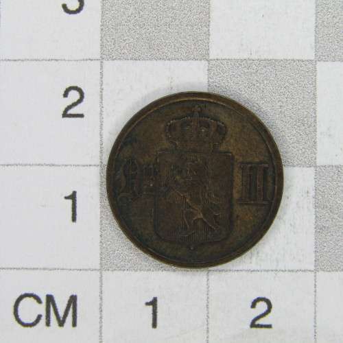 1877 Norway 1 ORE - VF+