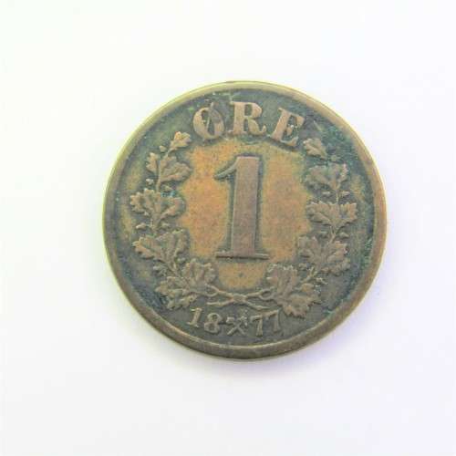 1877 Norway 1 ORE - VF+