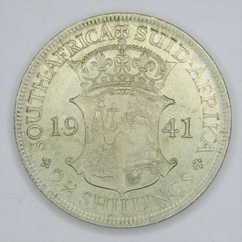 1941 SA Union Half Crown 2 1/2 Shilling