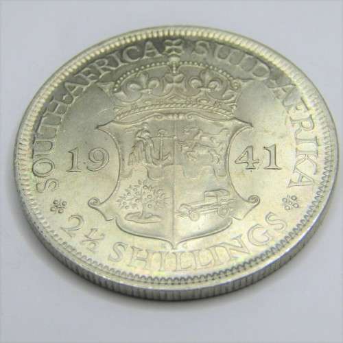 1941 SA Union Half Crown 2 1/2 Shilling