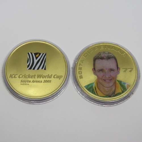Pair of SA 2003 ICC Cricket world cup medallions