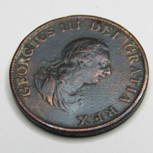 1799 Great Britain George 3 Half Penny - better than VF
