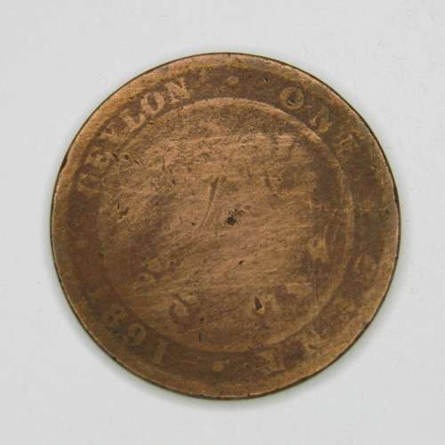 Lot of Pre 1900 Ceylon 1 Cent Coins - well used