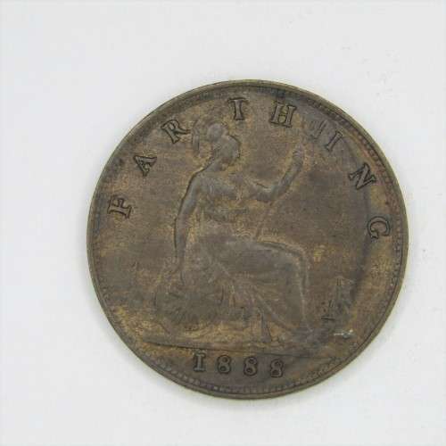 1888 Great Britain Farthing - XF+