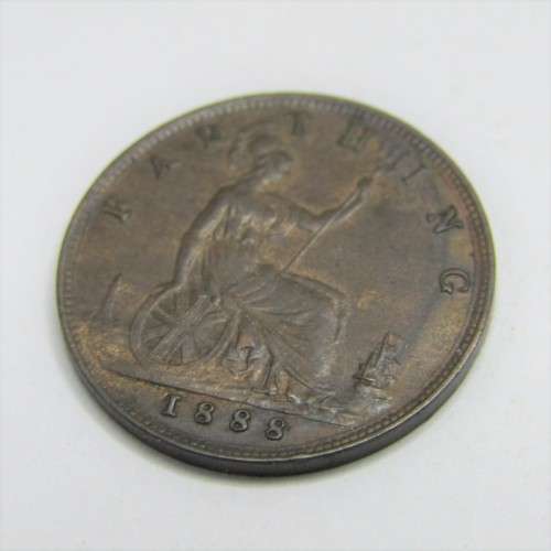 1888 Great Britain Farthing - XF+