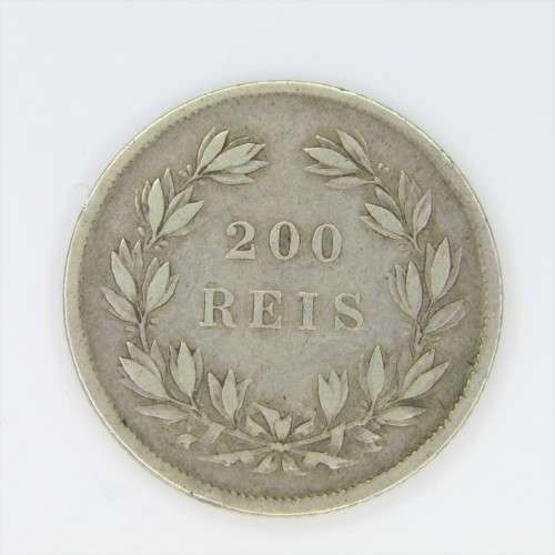 1855 Portugal 200 Reis - KM#491