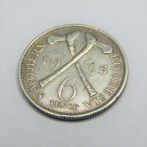 1935 Southern Rhodesia Sixpence - XF