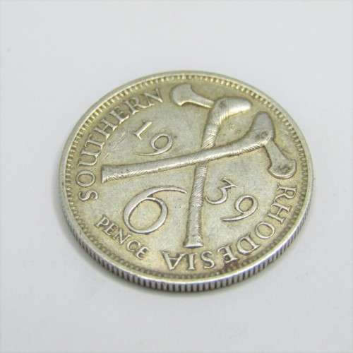 1939 Southern Rhodesia Sixpence - XF